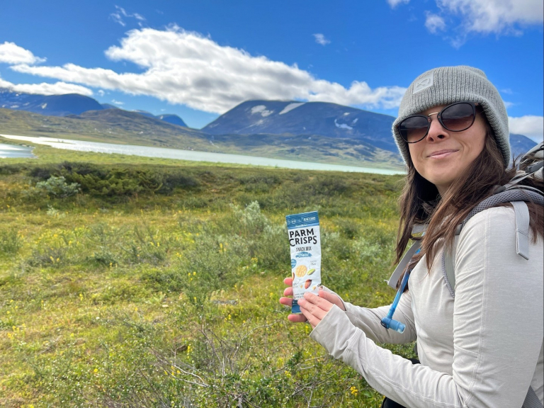 Looks like Kayla brought the perfect snack to fuel her hike through the trails of Sweden! ?️⁣
⁣
#parmcrisps #cheesecrisp #snack #hiking #cheese #sweden