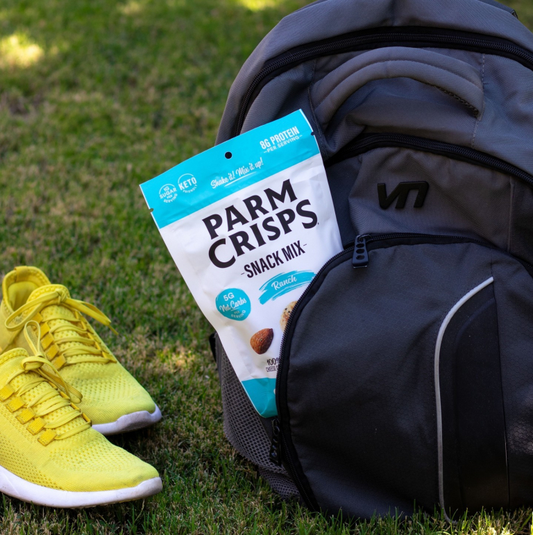 Need a delicious hiking snack to keep you fueled on the trails? With 8 grams of protein per serving, ParmCrisps® Snack Mix is the perfect energizer to keep you pushing to the top! ?‍♀️ ?⁣
⁣
#parmcrisps #UnsinfullyGood  #snack #protein #cheesesnack #snackmix